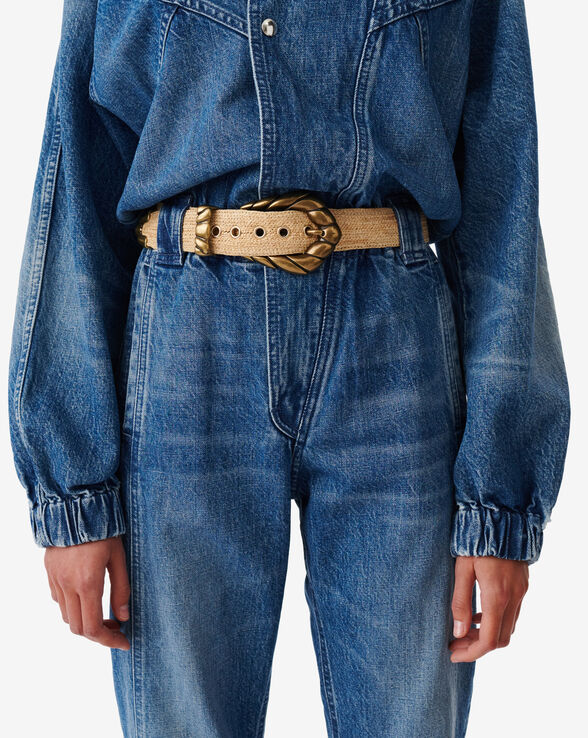 CEINTURE EMBELLA RAFFIA